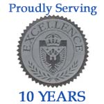 Proudly serving 10 years